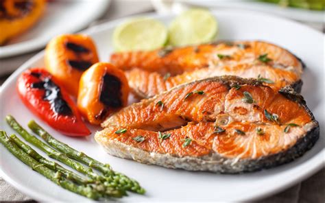 wallpapers fried fish grilled salmon seafood fish dishes