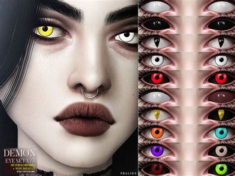 demon eyes  heterochromia  sims  cc eyes demon eyes