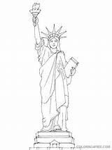 Liberty Coloring Statue Getdrawings Lady Pages sketch template