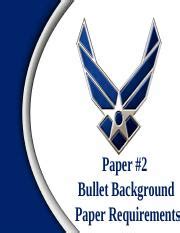 paper briefing requirements   pptx paper  bullet