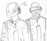 Daft Punk sketch template