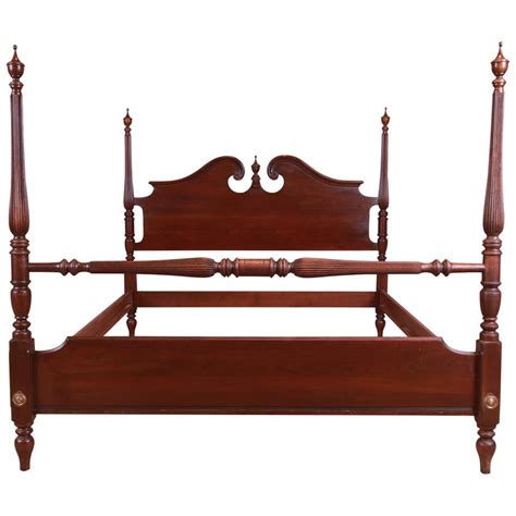 ethan allen georgian court collection mahogany four poster