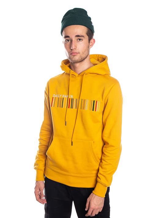 daily paper coyar embroidery hoodie yellow xnl