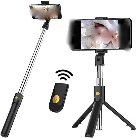 Sflrw Selfie Stick Extendable Selfie Stick With Wireless Remote And