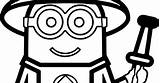 Coloring Fireman Minions Pages sketch template