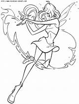 Coloring Winx Club Pages Winks Cartoons Printable Comments Coloringhome Popular sketch template