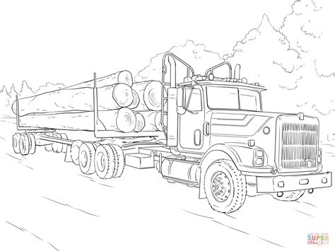 log truck truck coloring pages valentines day coloring page