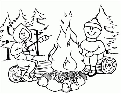 camp coloring pages   camp coloring pages png images