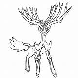 Xerneas Pokemon Coloring Pages Type Flying Fire Line Getcolorings Draw Drawing Library Clipart Popular Color sketch template