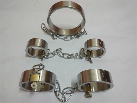 sex tools for sale stainless steel sex collar legcuffs handcuffs sexy