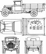 Aa Gaz Blueprints Truck 1932 Heavy Car sketch template