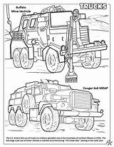 Coloring Forces Armed Book Military States United Trucks Activity sketch template