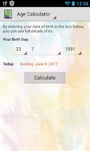 age calculator  date  birth days months apps  google play
