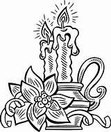 Candle Coloring Pages Night Light Beautiful Melting sketch template