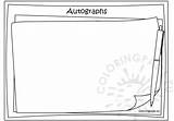 Autographs Coloringpage sketch template