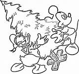 Donald Duck Pages Coloring Christmas Baby Getcolorings sketch template
