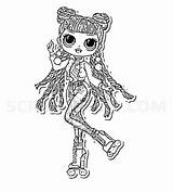 Omg Lol Surprise Roller Chick Coloring Pages Colouring Doll Printable Fashion sketch template