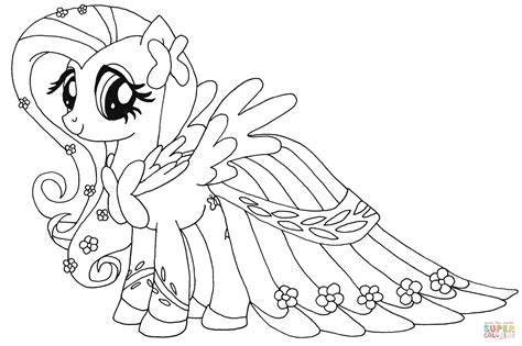 fluttershy coloring page  printable coloring pages