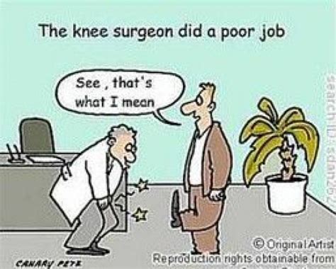 Funny Knee Operation Surgery Surgery Cartoon Surgery Humor Funny