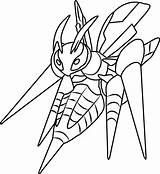 Pokemon Beedrill Mega Coloring Pages Printable Categories sketch template