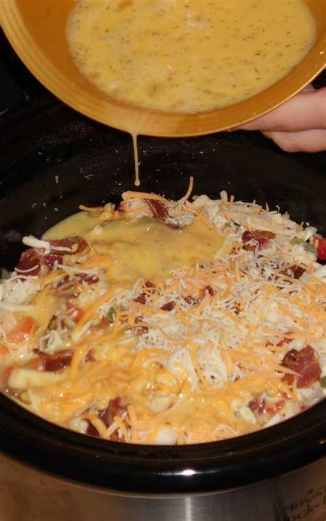 crockpot breakfast casserole recipe flavorite