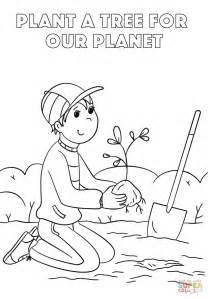 plant  tree   planet coloring page  printable coloring pages