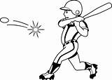 Clipart Hits Hit Baseball Clipground Driverlayer Pop sketch template
