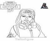 Fortnite Coloring Pages Girl Printable Print Teknique sketch template