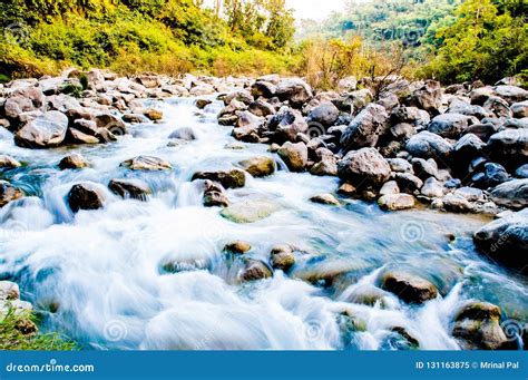 river flowing  rocks stock image image  camp tourism