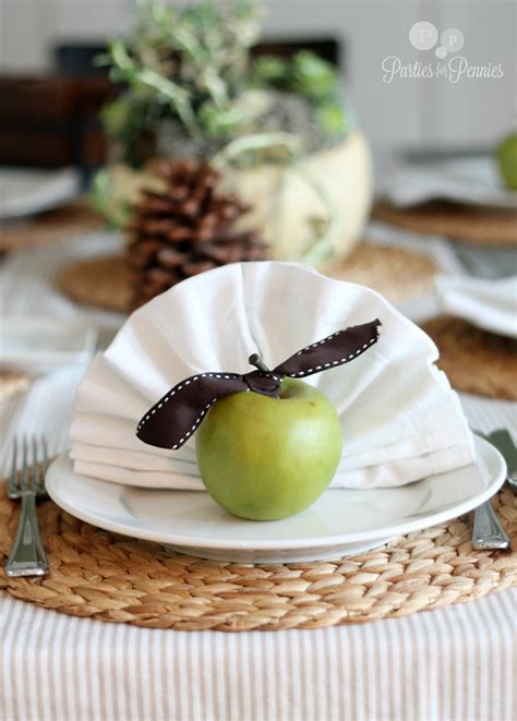 thanksgiving placesetting parties  pennies