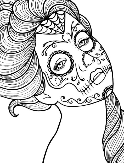 day   dead coloring pages  media  class educative printable