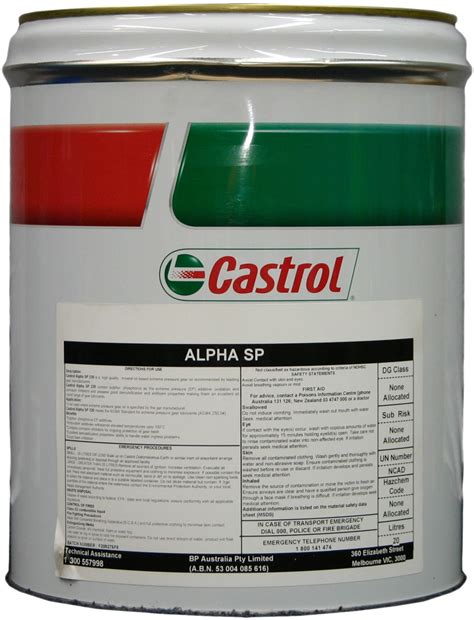 castrol alpha sp  dynamic fluid systems international