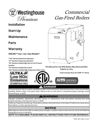 commercial gas fired boilers manualzz