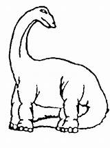 Coloring Kids Brontosaurus Disimpan Dari Pages Dinosaurs sketch template
