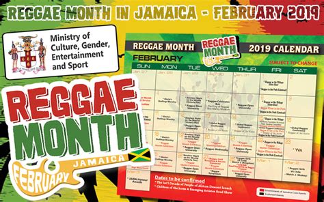 reggae month in jamaica february 2019