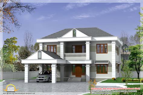 double storey home design  sqft kerala home designkerala