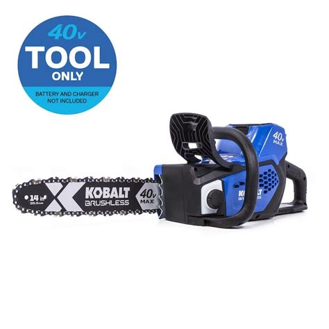 Kobalt 40 Volt Lithium Ion 14 In Cordless Electric Chainsaw Battery