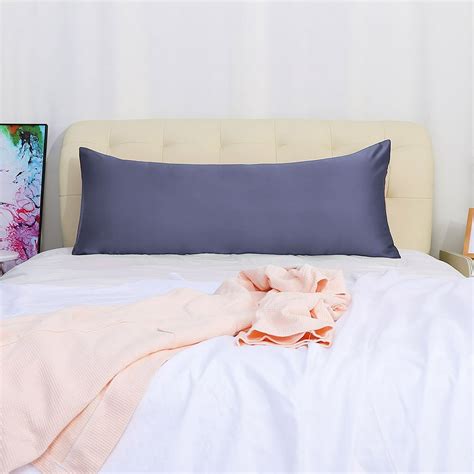 satin body pillow case xinch luxury cooling anti wrinkle silky long pillowcase  hair