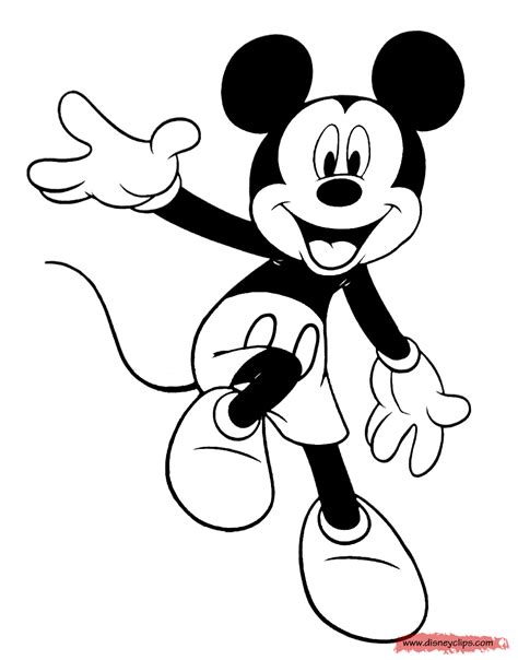 mickey mouse coloring pages  disneyclipscom