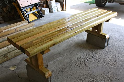 bench    landscape timbers  woodworking