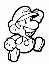 Mario Super Coloring Pages Color Kids Coloriages Drawing sketch template