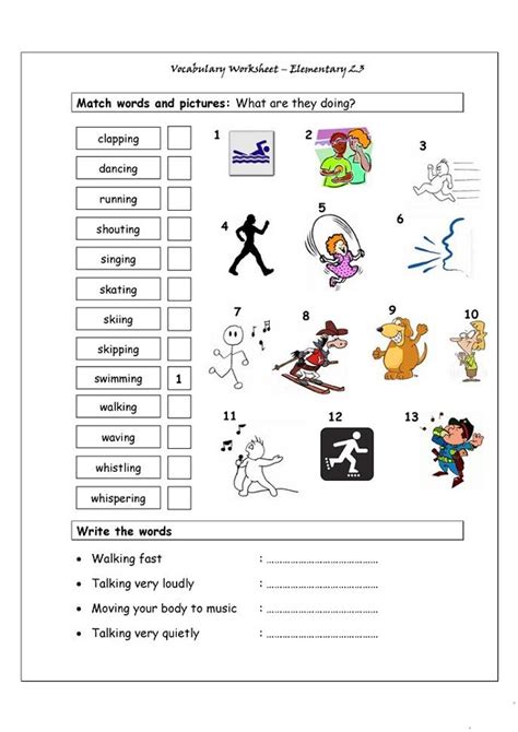 printable elementary worksheet