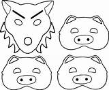 Pigs sketch template