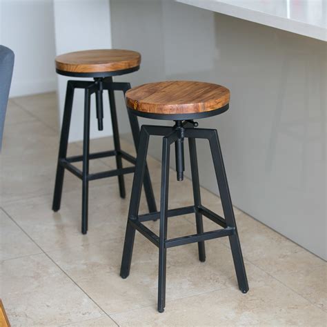 metal bar stool nyx kitchen chair swivel adjustable stools black industrial ebay