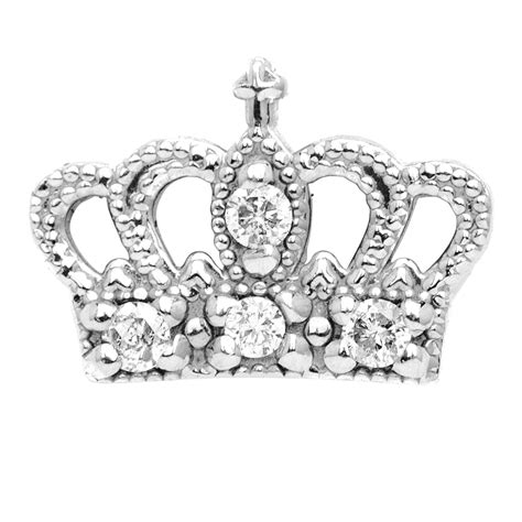 gold diamond crown earring lenawald