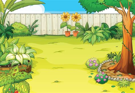 how to draw a beautiful garden scene at how to draw
