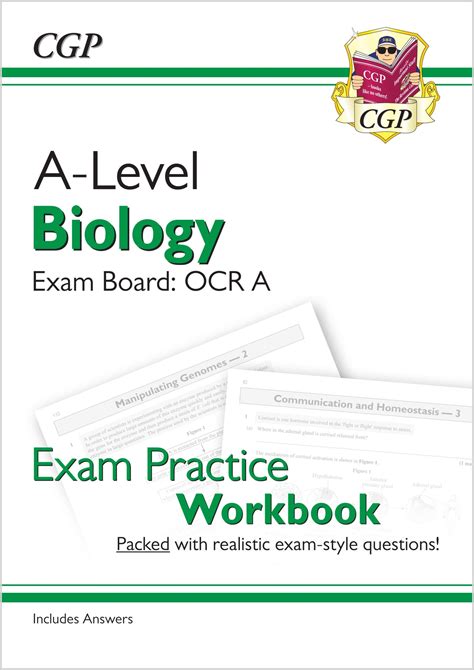 cgp  level biology ocr  year   exam practice workbook