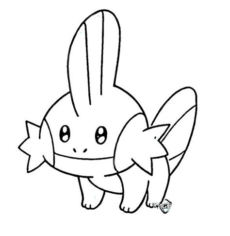 pokemon coloring pages mudkip  getdrawings