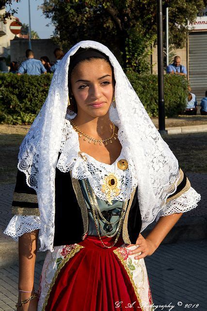 Sardinia Italy Traditional Costume Beautiful People Folklore Expo