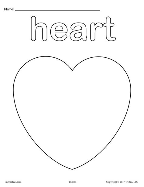 heart shape coloring pages  getcoloringscom  printable